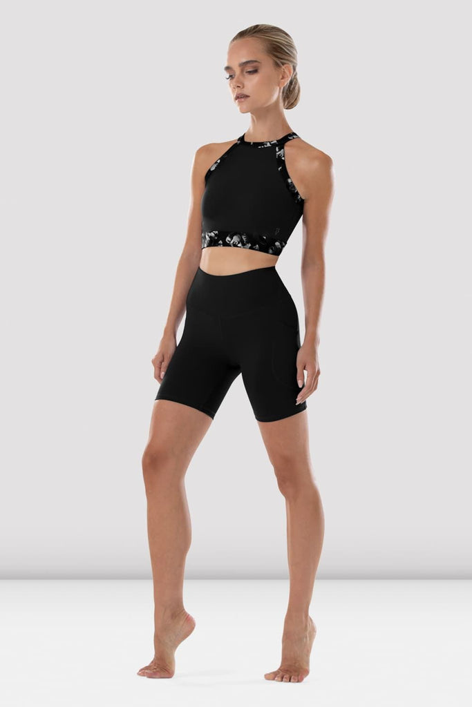 Ladies Reece High Neck Crop Top - BLOCH US