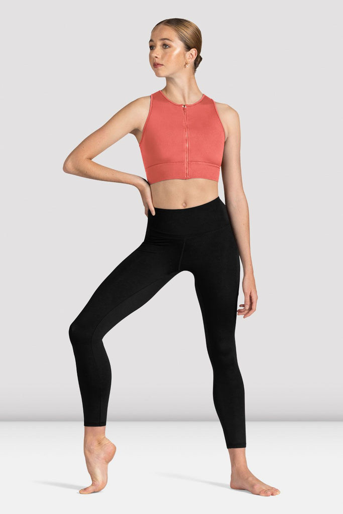 Ladies Kya Zip Front Crop Top - BLOCH US