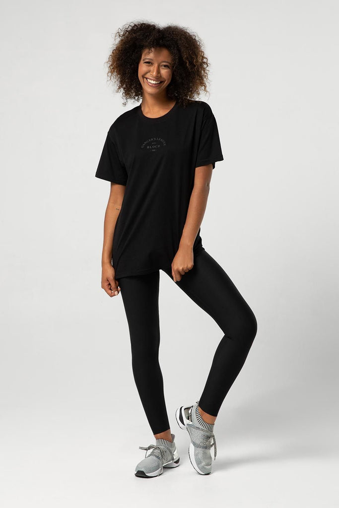 Ladies Tonal Bloch Print Oversized Tee - BLOCH US